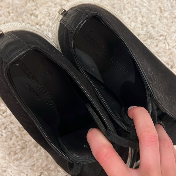 ALEXANDER MCQUEEN Canvas Sneakers leather tongue size 38 (women’s 8) - Picture 5 of 10